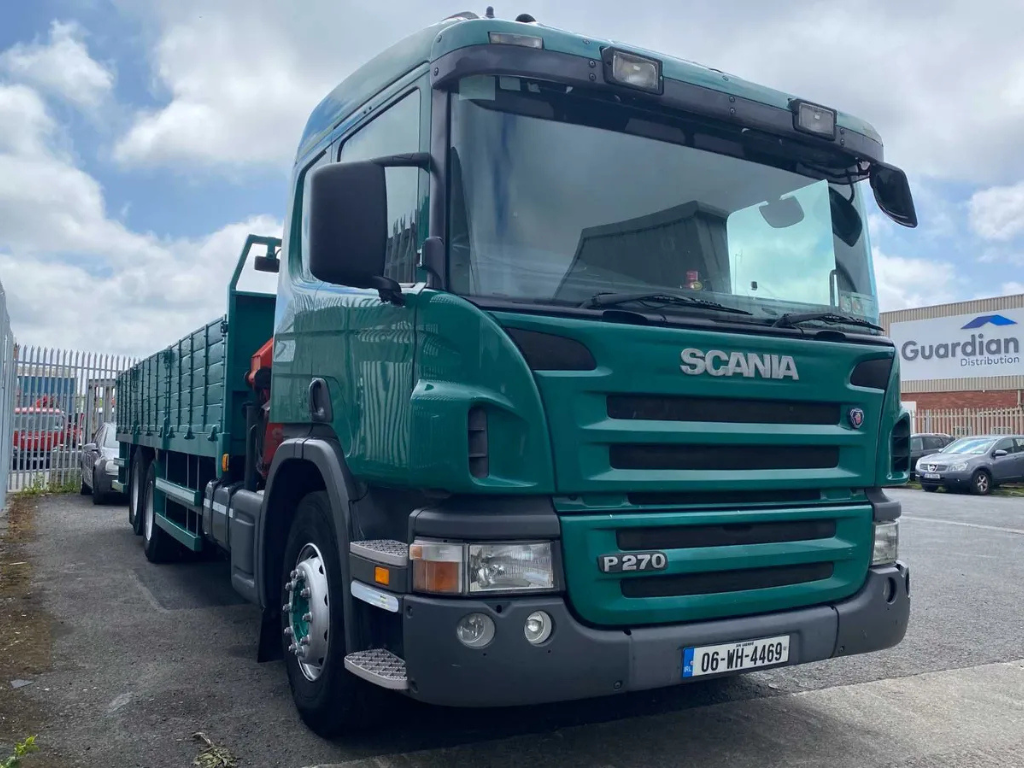 27T dropside with 10T Crane